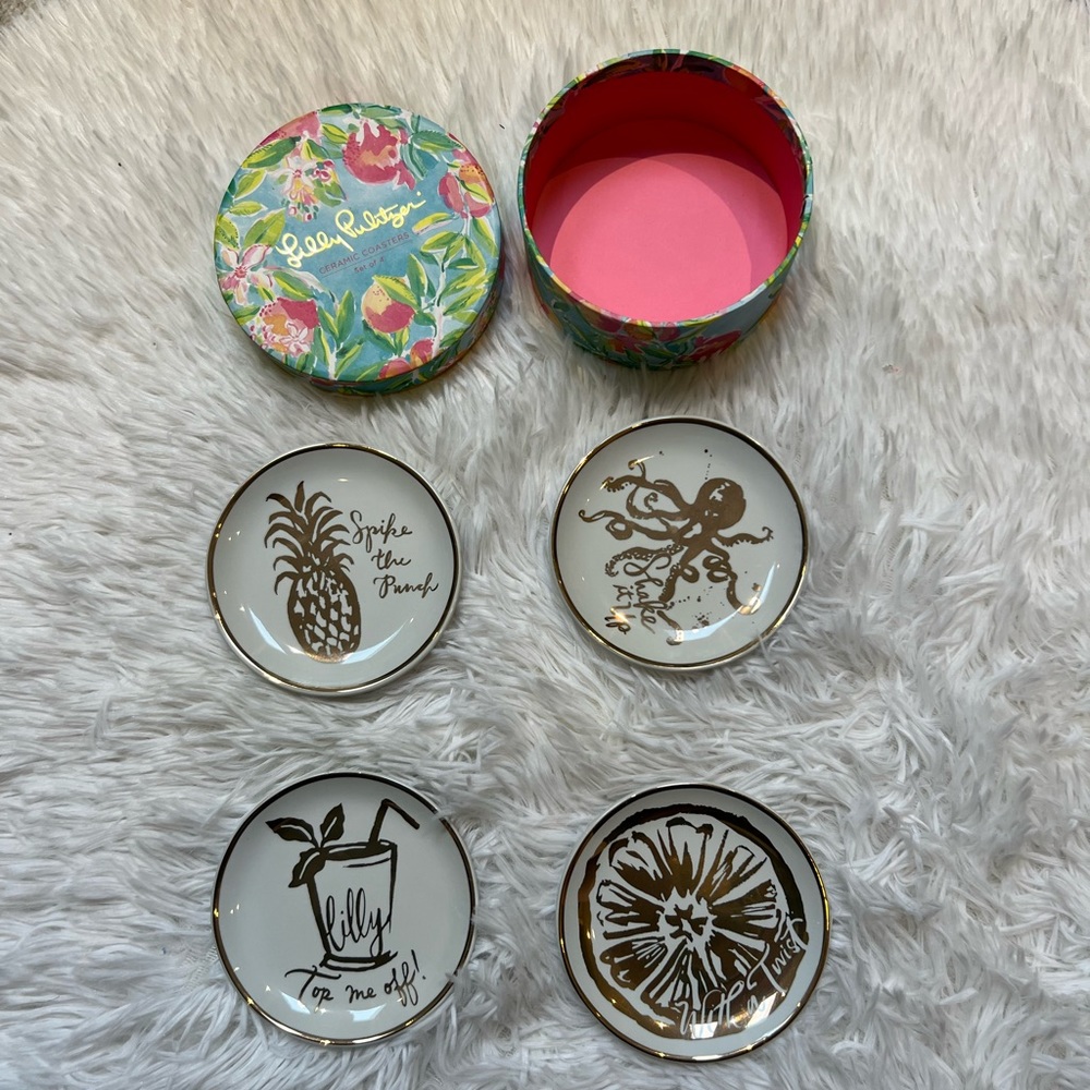 NWT Lilly Pulitzer Ceramic Coasters
